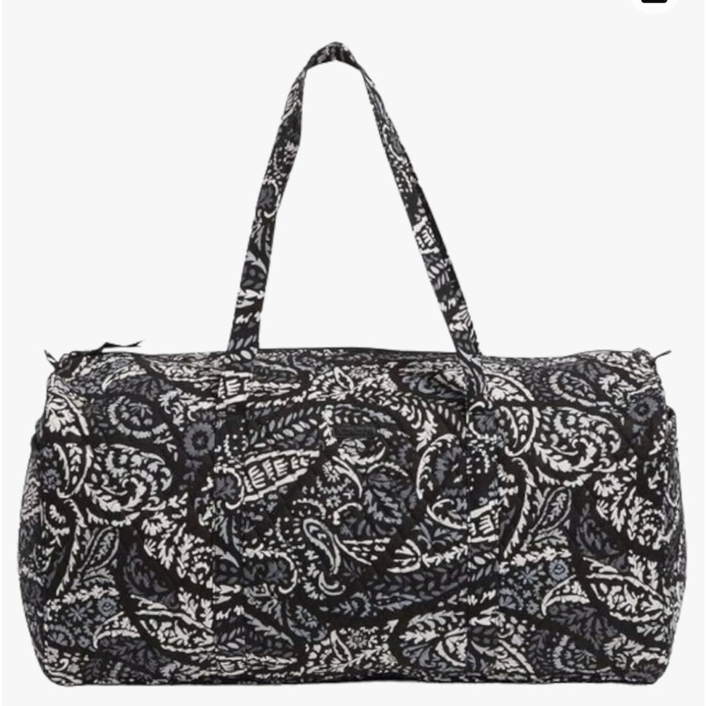 Vera Bradley “Large Traveler Duffel” “Paisley Noir” Weekend Travel Trip new NWT